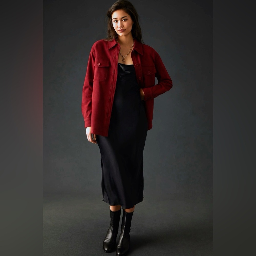 Good American Sueded Fleece Shacket